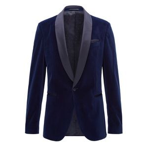 Blue Velvet Hugo Boss Dinner Jacket, Slim Fit